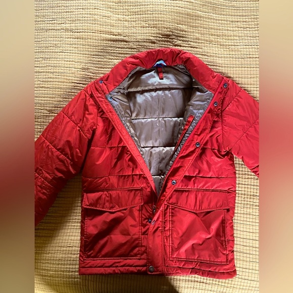 Vintage Men’s Red Goose Down Puffer Jacket/Coat - Picture 1 of 4